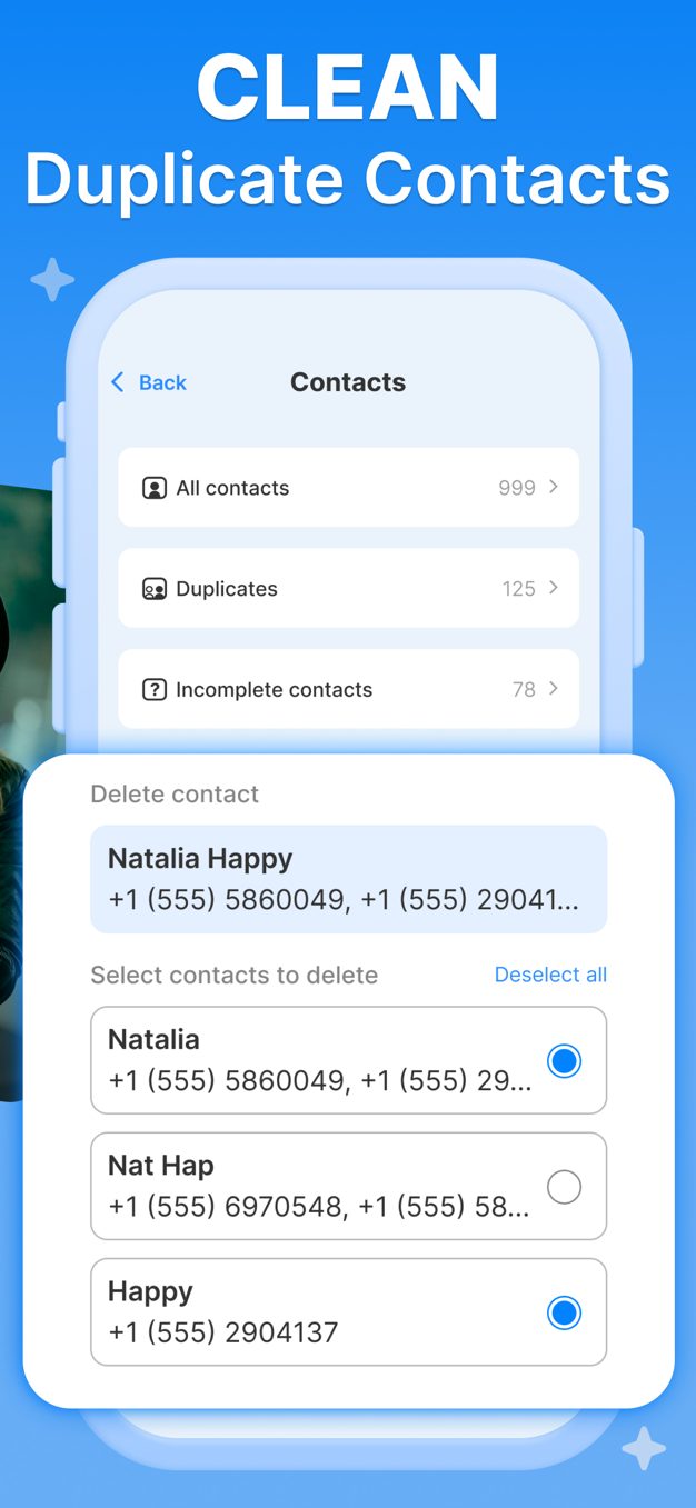Smart Cleaner contacts cleanup